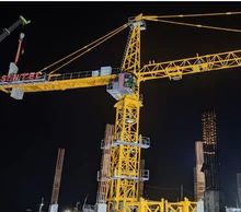 PLC または周波数変換制御システムを持つピークレスフラットトップ建設クレーン機械